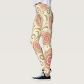 Roze & Goud Sprookje Verhalenboek Prinses Rozen Leggings (Links)