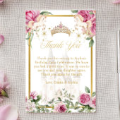 Roze Goud Sprookjesprinses Kroon Dank u Kaarten
