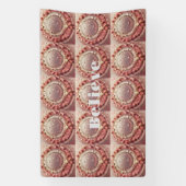 Roze Goud Sterrenbeeld Glitter Geloven Banner (Verticaal)