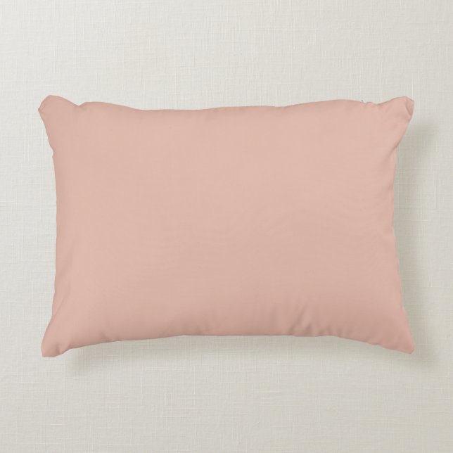 Roze Goud, Stevig, Eenvoudig, Modern Accent Kussen (Voorkant)