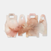 Roze Goud Stof Waterverf Cadeau Bedankdoosjes (Uitgevouwen)