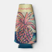  roze goud trendy ananas flesjeskoeler (Voorkant)