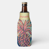  roze goud trendy ananas flesjeskoeler (Fles Voorkant)