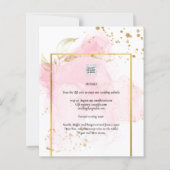 ROZE GOUD TROUW Alcohol Ink Abstract (Achterkant)