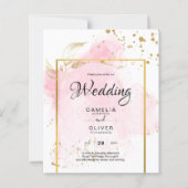 ROZE GOUD TROUW Alcohol Ink Abstract (Voorkant)