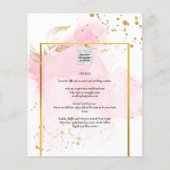 ROZE GOUD TROUW Alcohol Ink Abstract Flyer (Achterkant)