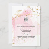 ROZE GOUD TROUW Alcohol Ink Abstract Kaart (Achterkant)