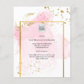 ROZE GOUD TROUW Alcohol Inkt Abstract Flyer (Achterkant)