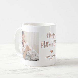 Roze goud   Twee Happy Moederdag Mu van het Manusc Koffiemok