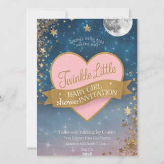 Roze Goud Twinkle Little Star Baby Meisje Douche