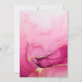 Roze Goud Verjaardag Kaart (Achterkant)