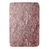 Roze Goud Vloeibare Chroom Metallic Chic Glam Badmat (Voorkant Verticaal)