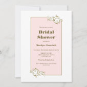 Roze Goud Vrijgezellenfeest Kaart (Voorkant)