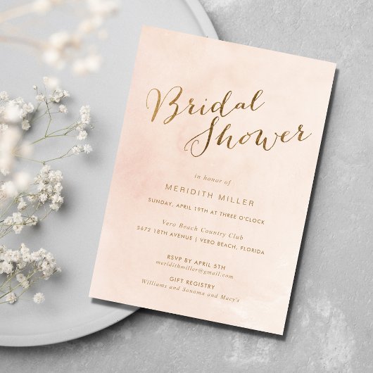 Roze Goud Vrijgezellenfeest Party Kaart