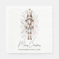 Roze & Goud Vrolijke Kerstmis Notenkraker