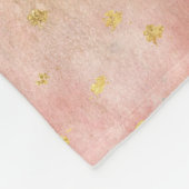 Roze Goud Waterverf Confetti Fleece Deken (Hoek)