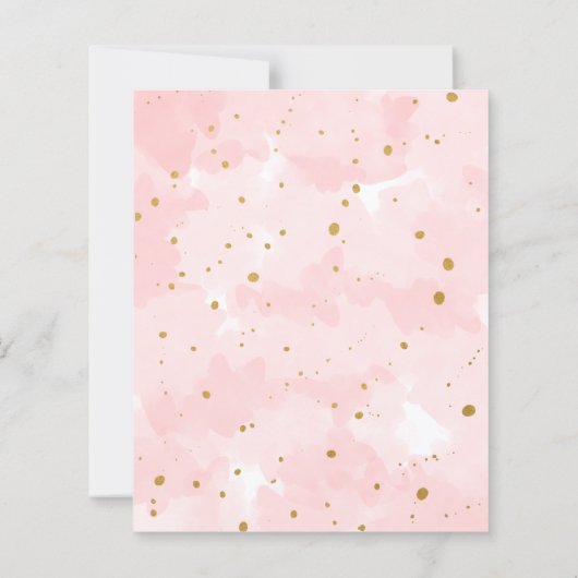 Roze Goud Waterverf Verpleegster Afstuderen PAPIER (Achterkant)