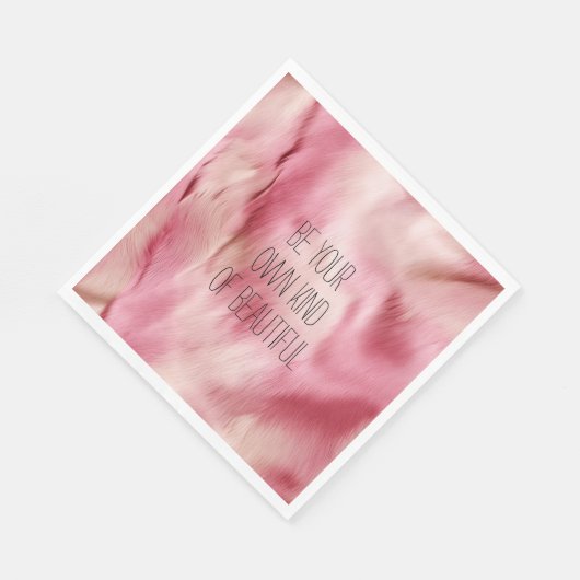 Roze Goud Wit Dier Servet (Hoek)