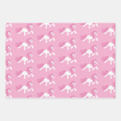 Roze Goud Wit Lavendel Paarse Eenhoorn Inpakpapier Vel (Voorkant 2)