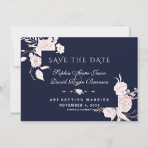 Roze Goud Witte Bloemen Frame Bruiloft