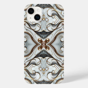 Roze Goud Witte Marmer Luxe Glamour Case-Mate iPhone 14 Plus Hoesje