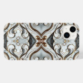 Roze Goud Witte Marmer Luxe Glamour Case-Mate iPhone Case (Achterkant (horizontaal))