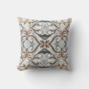 Roze Goud Witte Marmer Luxe Glamour Kussen