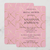 Roze Goud XOXo Vrijgezellenfeest Kaart (Voorkant / Achterkant)