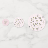 Roze Goud Zilveren Stippen Confetti (Voorkanten)