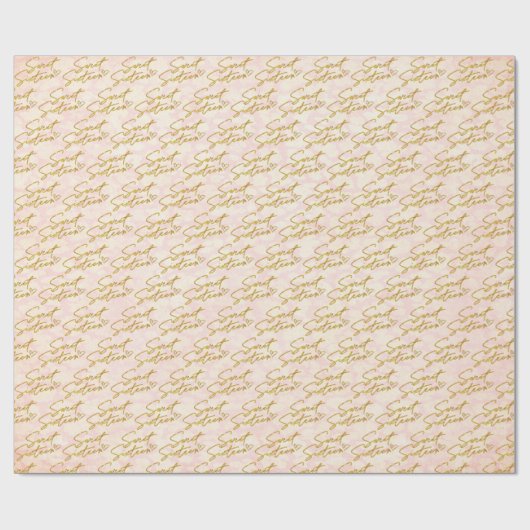 Roze & Goud Zoet 16 Cadeaupapier (Vlak)