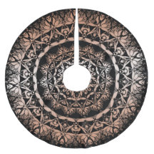 Roze Goud Zwart Bloem Motief Mandala