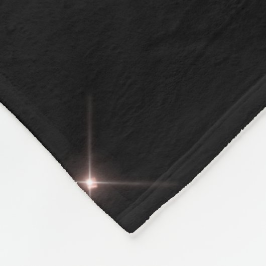 Roze Goud Zwart Glitter Monogram Naam Fleece Deken (Hoek)