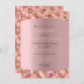 Roze Goud Zwart Witte Zeemeermin Schubben Blush Br Kaart (Voorkant / Achterkant)