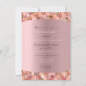 Roze Goud Zwart Witte Zeemeermin Schubben Blush Br Kaart (Voorkant)