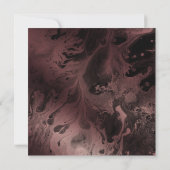 Roze Goud & Zwarte Marmer Vier mee met ons Kaart (Achterkant)