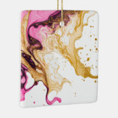 Roze goudalcohol Rookplaat Keramisch Ornament (Rechts)