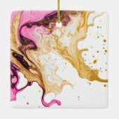 Roze goudalcohol Rookplaat Keramisch Ornament (Achterkant)