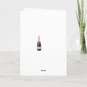 Roze goudballonnen Happy Birthday Holiday Kaart (Achterkant)