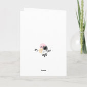 Roze goudballonnen Happy Birthday Holiday Kaart (Achterkant)