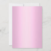 roze goudblad ELEGANT CLASSY WEDDING Kaart (Achterkant)