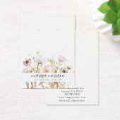 Roze goudbloem Botanische verharding Visitekaartje (Bureau)