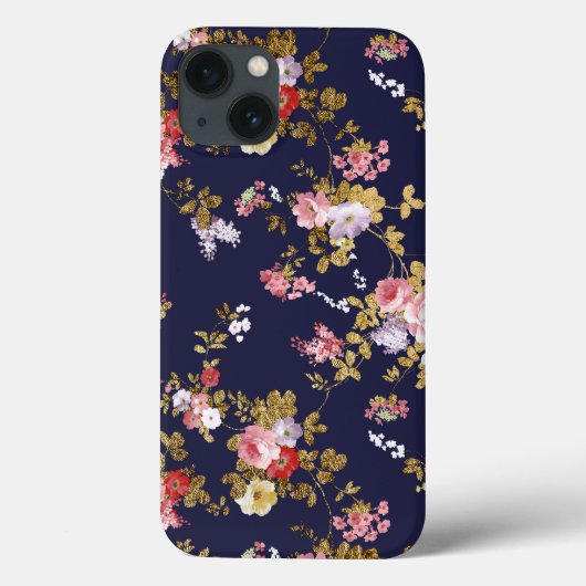 Roze goudboho floral Case-Mate iPhone case (Achterkant)