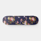 Roze goudboho floral persoonlijk skateboard (Horizontaal)