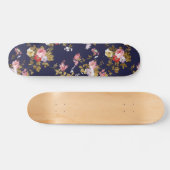 Roze goudboho floral persoonlijk skateboard (Horizontaal)