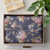 Roze goudboho floral tissuepapier (Geschenk)