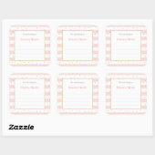 Roze goudConfetti Sticker (Vel)