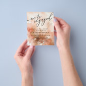 Roze Gouden Aardtint Waterverf Flyer (Hand)