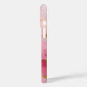 Roze & Gouden Abstract Waterverf Case-Mate iPhone Case (Achterkant / Links)