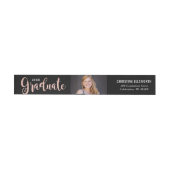 Roze Gouden Afstudeerfoto Retouradres (Individueel)