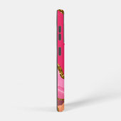 Roze & Gouden Agaat Geode Monogram Samsung Galaxy Hoesje (Rechterkant)